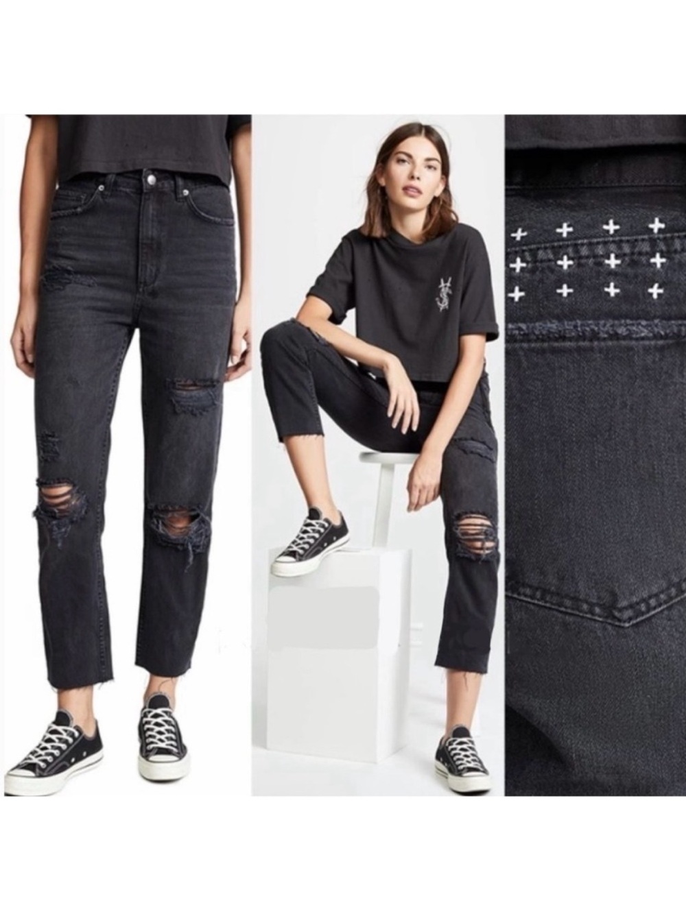 Ksubi for Barney New York Chlo Wasted Caster Oil High Rise Jeans